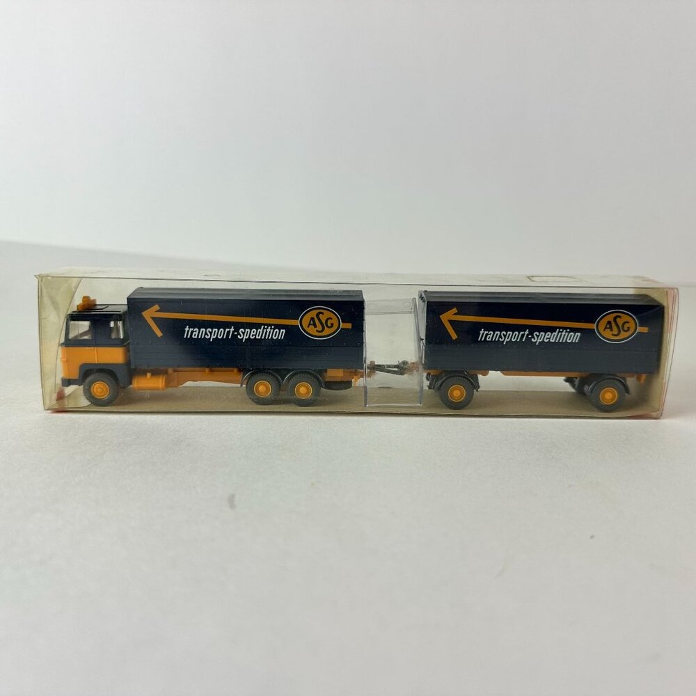 Wiking ASG Fernlastzug 2460 Scale Model Truck In Original Box